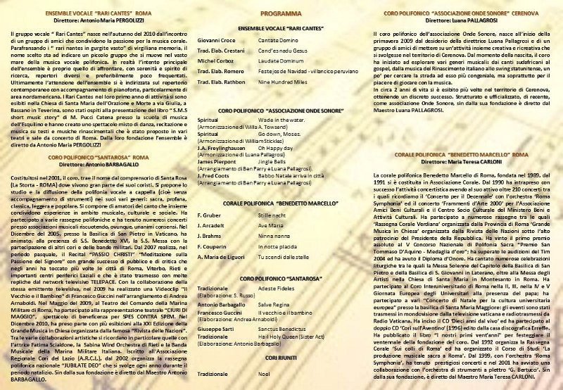 Brochure 3 lati X Jubilate Deo retro